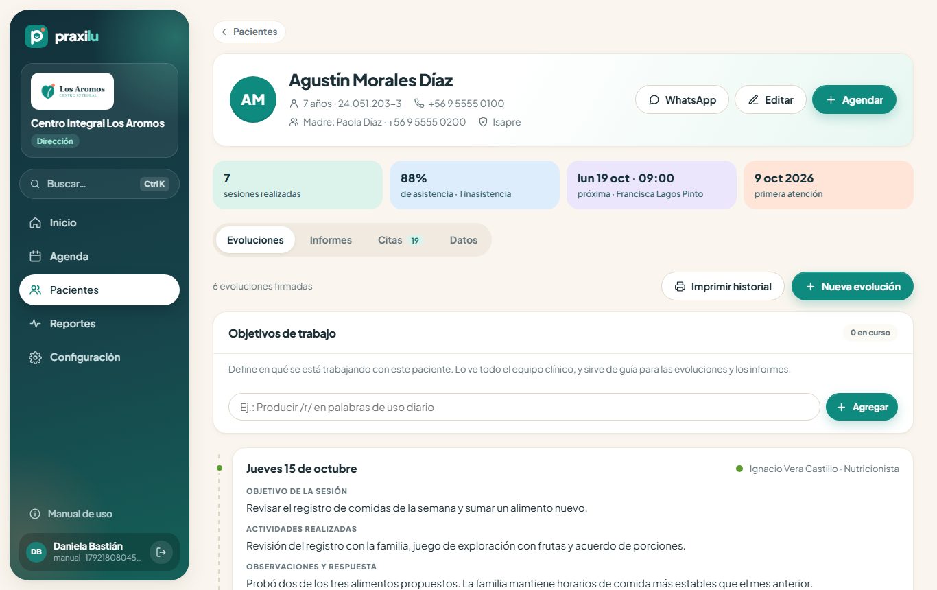 Ficha del paciente